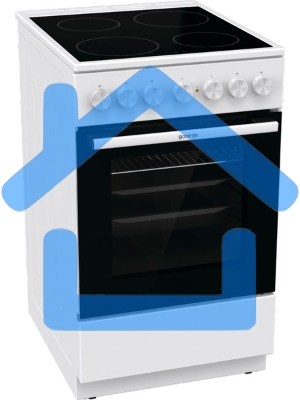 Плита электрическая Gorenje GEC5B41WG белый, конфорок 4 электрических, духовка 62 л, 50 см x 85 см x 59.4 см