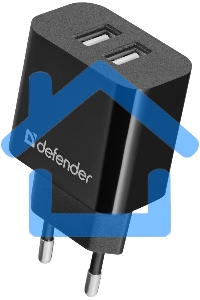 Сетевой адаптер Defender UPC-21 2xUSB,5V/2.1А кабель microUSB