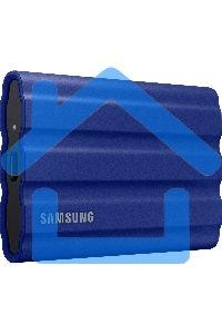 Внешний SSD Samsung T7 Shield, 1TB, USB 3.2 Gen 2 Type-C, R/W 1050/1000, синий
