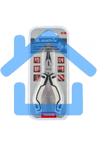 Длинногубцы Matrix Mini, 125 мм изогнутые, авторазжим, PRO