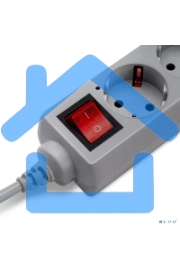 Сетевой фильтр Buro 500SL-3-G 3м (5 розеток) серый (пакет ПЭ)