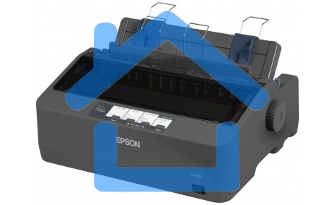 Принтер матричный Epson LX-350 (C11CC24031/C11CC24032), (А4, 357 cps (12 cpi), USB, LPT, COM)
