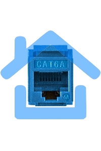 Модуль-вставка Keystone Jack RJ-45 ExeGate KJ-8P8C-U-C6A-180-Dual (Кат.6A, неэкранированная, 180 градусов, IDC Krone/110)