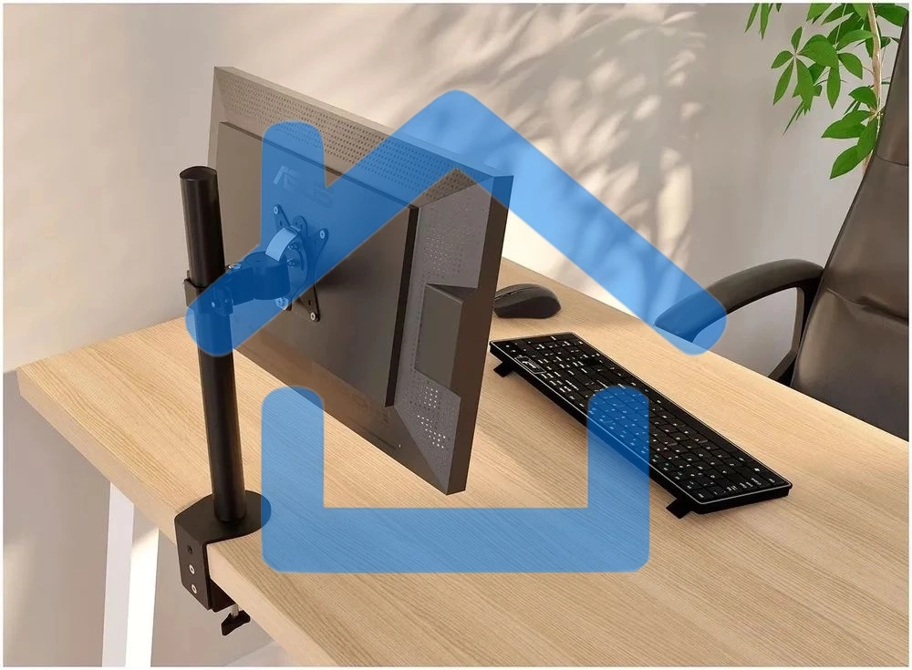 Кронштейн настольный для мониторов HOLDER MDS-M101 черный
