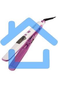 Щипцы для волос Galaxy Line GL 4516, фиолетовый, 45 Вт, максимальная температура 200°С, система ультразвукового распыления воды, съемный резервуар для воды, нагр. элемент с защитой от перегрева, пластины с керам. покрытием, ЖК-дисплей с индикацией темпера