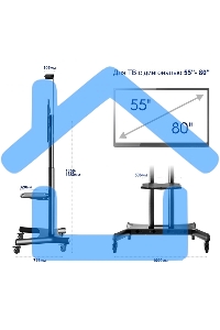 Стойка для телевизора с кронштейном ONKRON TS1881 50