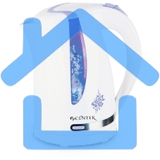 Чайник электрический Centek CT-0040 белый 1.8л, 2200Вт, открывание кнопкой, внутренняя подсветка