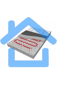 Теплый пол (нагревательный мат) Rexant Extra, площадь 5,0 м2 (0,5 х 10,0 метров), 800Вт, (двух жильный)