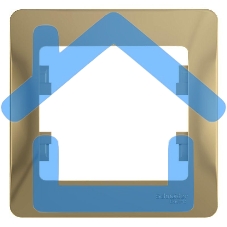 Рамка 1-м Glossa титан SchE GSL000401