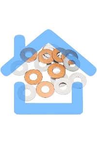 Шайба алюмомедная ШАМ 24/11 (в упак. 100 шт.) Rexant