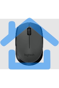 Мышь беспроводная Logitech M170 черный/темно-серый, 1000 dpi, радиоканал, USB, кнопки - 3