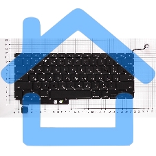 Клавиатура для ноутбука MacBook A1286 с SD плоский ENTER