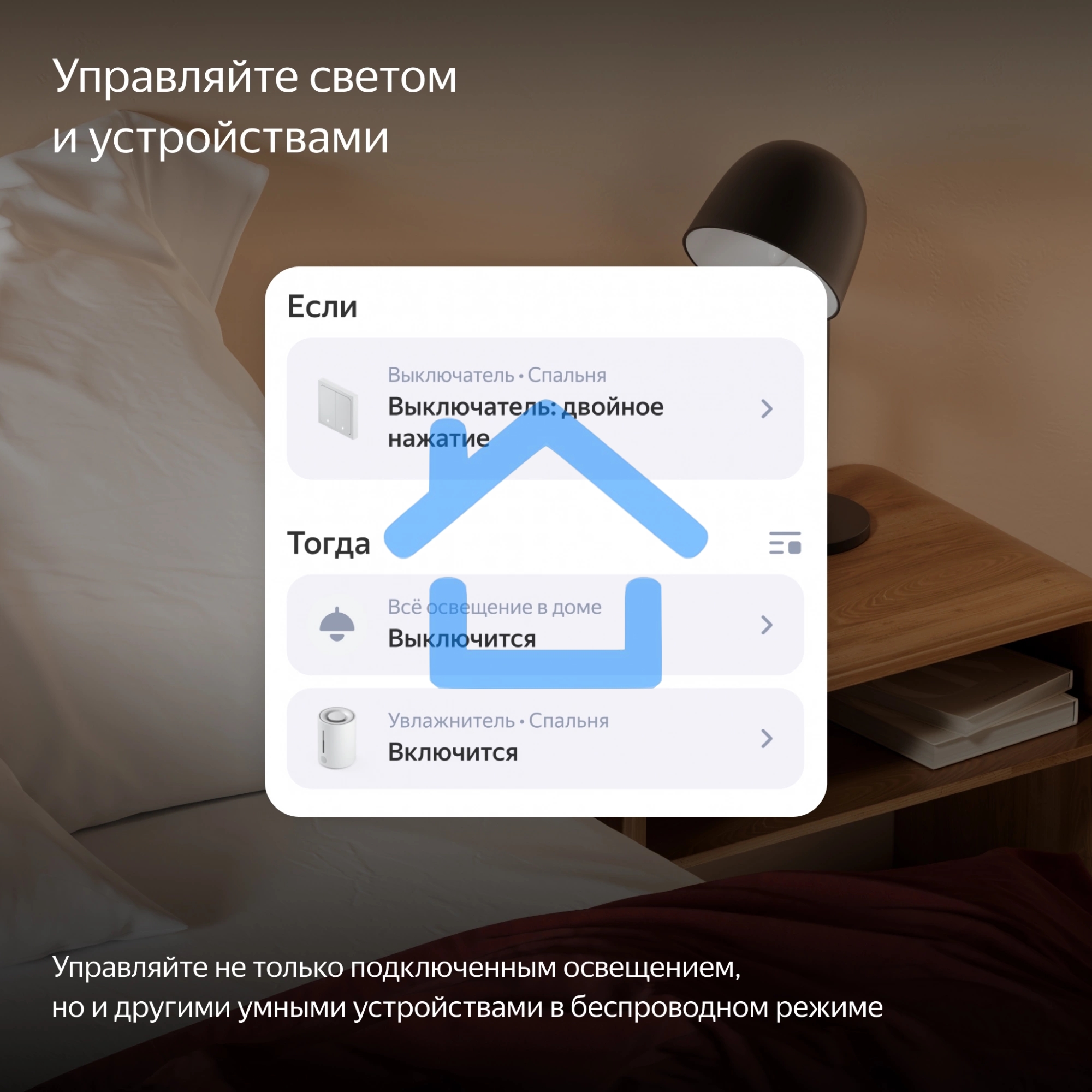 Умный выключатель Яндекс, 2 клавиши, Zigbee