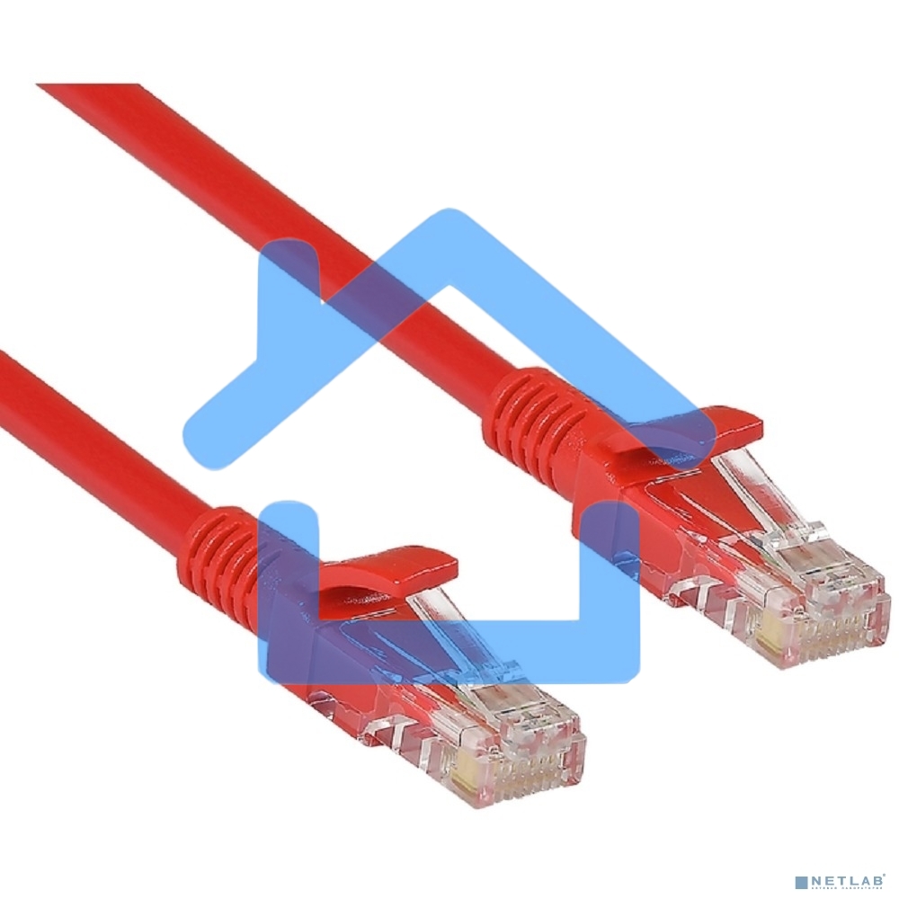 Патч-корд UTP кат. 5e,1м ExeGate красный