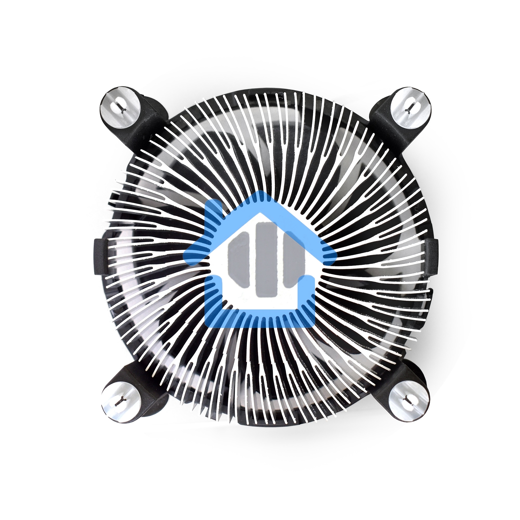 Кулер для процессора ExeGate EE97379 черный, 92 мм, алюминий, 2400 об/мин, 23 дБ, 4 pin, 65 Вт, 60 мм