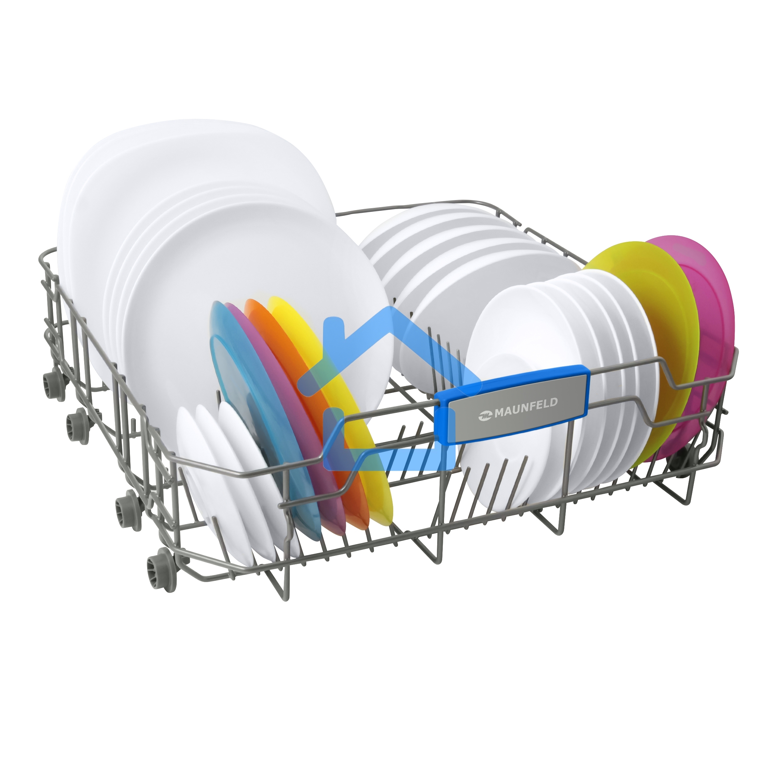 Встраиваемая посудомоечная машина Maunfeld MLP-12IM, черный, 59.8 см, 14 компл., 44 дБ, класс A++