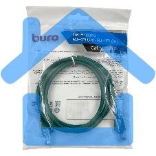 Патч-корд Buro UTP cat5E 1.5м зеленый RJ-45 (m)-RJ-45 (m)