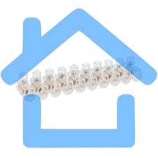 Концевой зажим винтовой изолированный КЗВИ 2,5 мм (10х1) (10 шт./уп.) Rexant