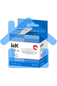Лампа светодиодная Iek LLE-T80-12-230-65-GX53 ECO T75 таблетка 12Вт 230В 6500К GX53 IEK