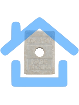 Клемма керамическая винтовая 4 мм² 2 пары контактов с крепежным отверстием (100 шт./уп.) Rexant