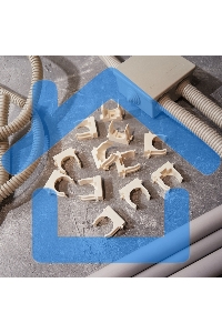 Крепеж-клипса для монтажного пистолета Ø 25 мм, белая (50 шт/уп) Rexant