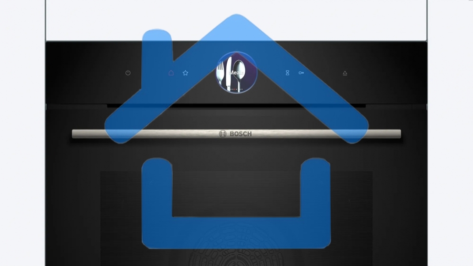 Духовой шкаф Bosch HSG7361B1 Home Connect!! Serie 8, черный, 21 режим + комбинированные режимы, функция приготовление на пару 100%, 4-слойное остекление, 3 цветных текстовых TFT-дисплея 2,5