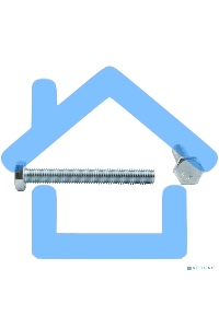 Болт шестигранный KRANZ DIN 933, 10х80, пакет (2шт.)