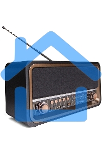 Радиоприемник портативный Сигнал БЗРП РП-336 черный/коричневый USB microSD