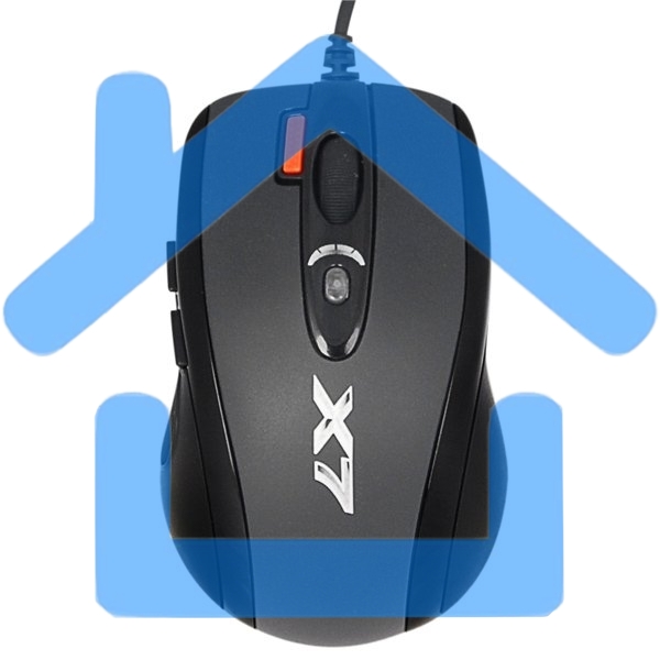 Мышь проводная A4Tech X-710BK черный, 2000 dpi, USB, кнопки - 7