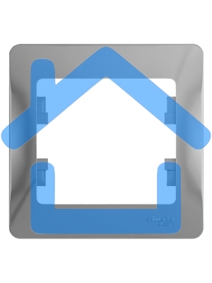 Рамка 1-м Glossa алюм. SchE GSL000301