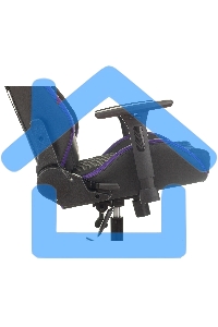 Кресло игровое Knight OUTRIDER черный/фиолетовый ромбик эко.кожа с подголов. крестовина металл