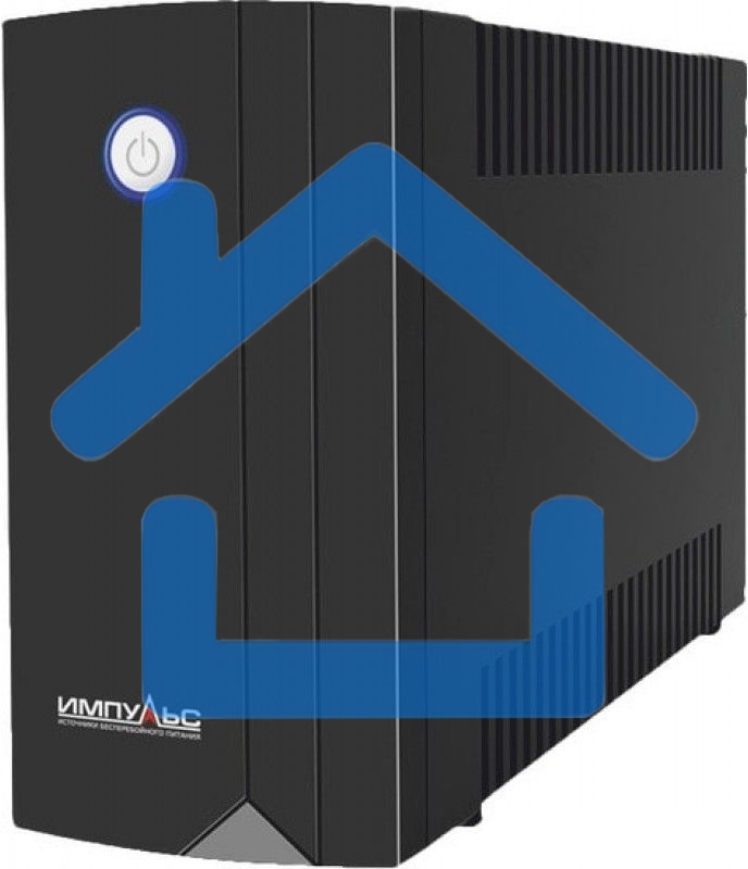 Источник бесперебойного питания Импульс Юниор 1000 1000 ВА/600 Вт, LED, АКБ 2х5А·ч, IEC-C13x4,черный 00-КБ001551