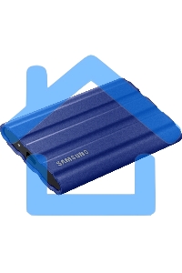 Внешний SSD Samsung T7 Shield, 1TB, USB 3.2 Gen 2 Type-C, R/W 1050/1000, синий