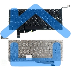 Клавиатура для ноутбука MacBook A1286 без SD плоский ENTER