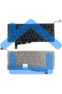Клавиатура для ноутбука MacBook A1286 без SD плоский ENTER