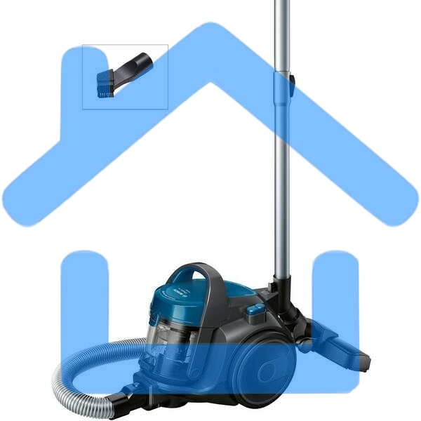 Пылесос Bosch BGS05A220 Global синий/серый, 700/800 Вт, уборка сухая, пылесборник контейнер 1.5 л