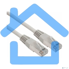 Пaтч-корд F/UTP Rexant, кат.6, RJ45-RJ45, экранированный, PVC серый, 3м