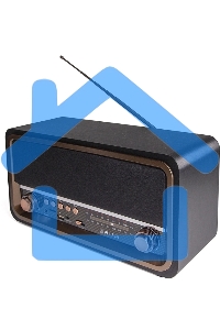 Радиоприемник портативный Сигнал БЗРП РП-336 черный/коричневый USB microSD