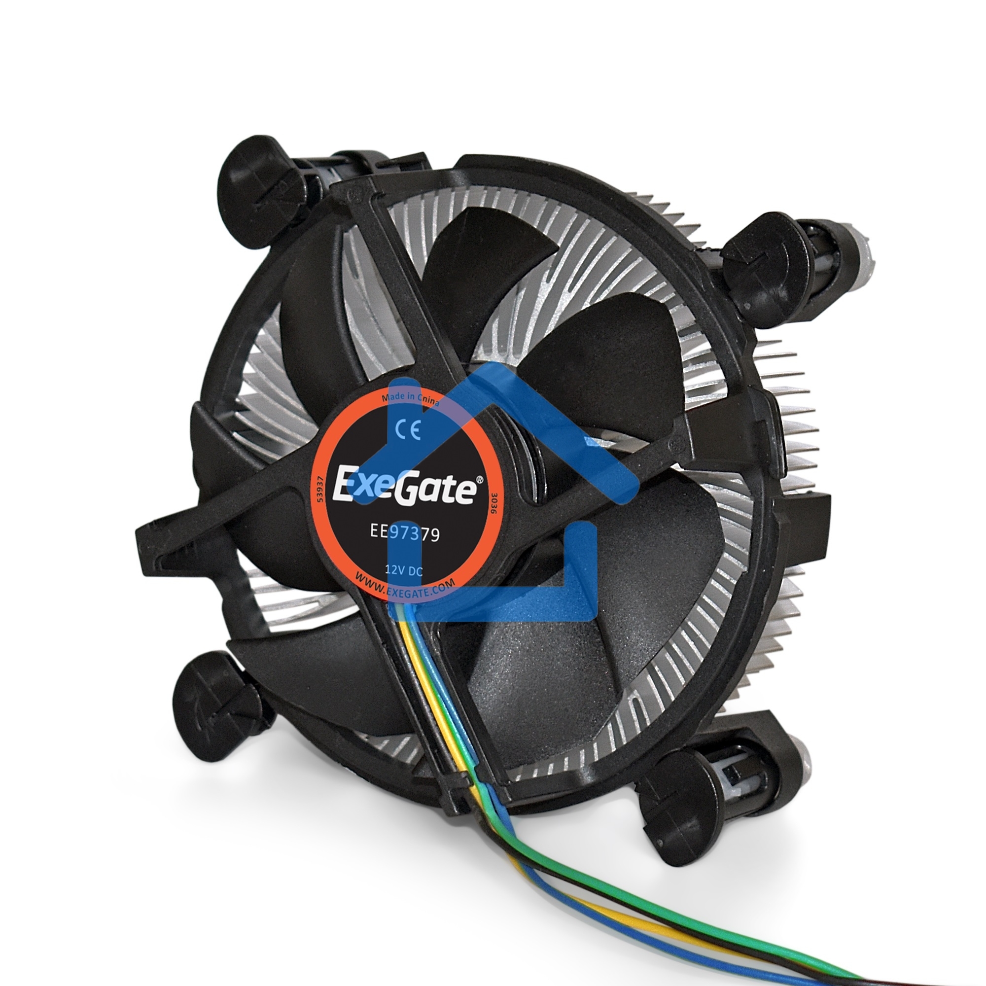 Кулер для процессора ExeGate EE97379 черный, 92 мм, алюминий, 2400 об/мин, 23 дБ, 4 pin, 65 Вт, 60 мм