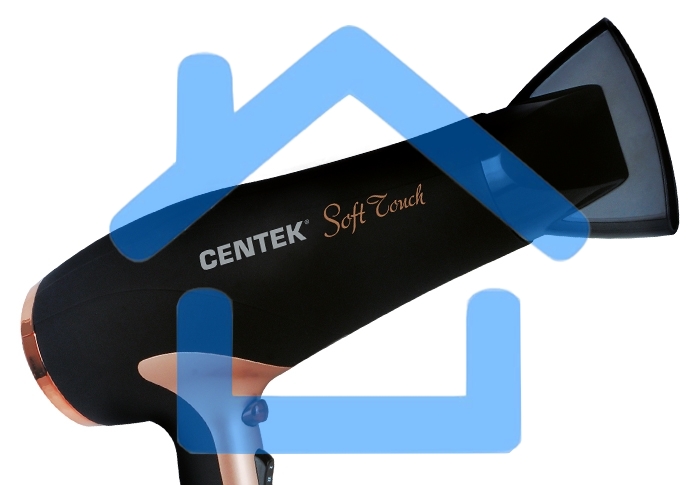 Фен Centek CT-2241 (РОЗОВОЕ ЗОЛОТО+черный) 1900Вт, 2 скорости, 3 режима (в уп. 10 шт)