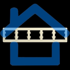 Рамка 5-м Glossa горизонт. беж. SchE GSL000205