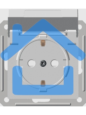 Розетка 1-м СП W59aqua 16А защ. шторки с заземл. бел. IP44 SchE RS16-152B-18
