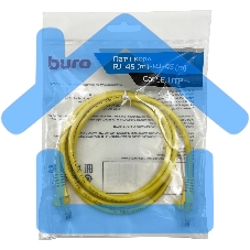 Патч-корд Buro UTP cat5E 1.5м желтый RJ-45 (m)-RJ-45 (m)