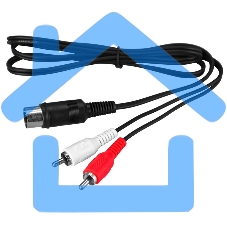 Шнур DIN 5 Pin - 2 RCA, длина 1,2 метра Rexant