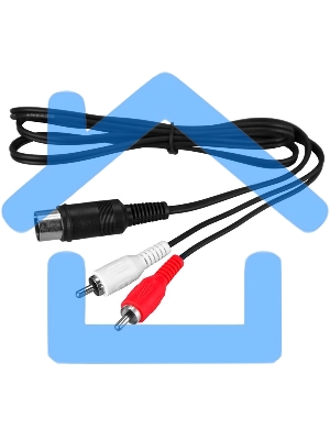 Шнур DIN 5 Pin - 2 RCA, длина 1,2 метра Rexant