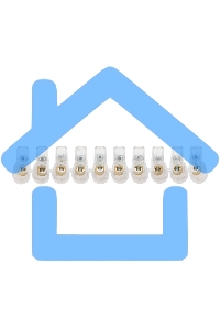 Концевой зажим винтовой изолированный КЗВИ 2,5 мм (10х1) (10 шт./уп.) Rexant