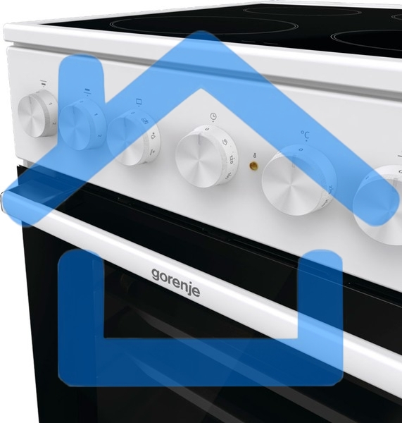 Плита электрическая Gorenje GEC5B41WG белый, конфорок 4 электрических, духовка 62 л, 50 см x 85 см x 59.4 см