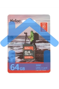 Флеш карта SDHC 64Gb Netac Class 10 UHS-I U1 P600 NT02P600STN-064G-R