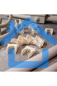 Крепеж-клипса для монтажного пистолета Ø 25 мм, белая (50 шт/уп) Rexant