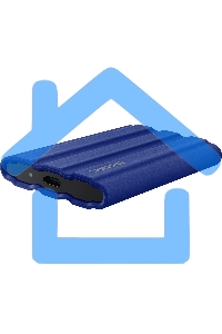 Внешний SSD Samsung T7 Shield, 1TB, USB 3.2 Gen 2 Type-C, R/W 1050/1000, синий